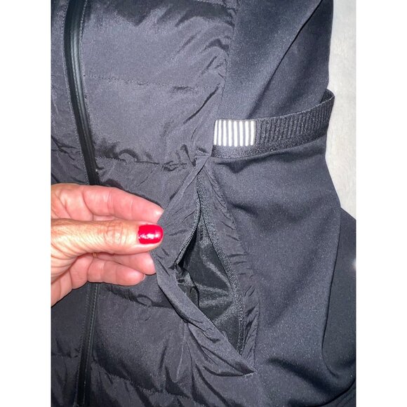 Lululemon Womens Black Puffer Vest Size M With Full-Zip & Reflective Details - Picture 9 of 13